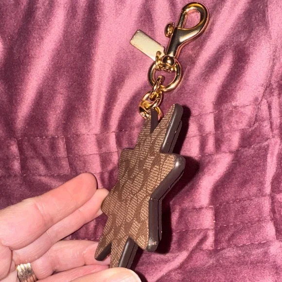 Coach mixed patch work work fob/key chain. F40702. Rare! NWOT. - Picture 8 of 16